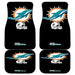 Miami Dolphins logos on blk Car floor mats Universal fit