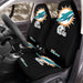 Miami Dolphins logos on blk Car Seat Covers