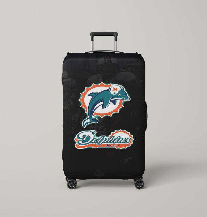 miami dolphins nfl icon 1 Luggage Cover | suitcase