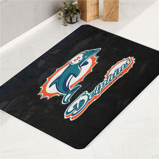 MIAMI DOLPHINS NFL ICON 1 bath rugs