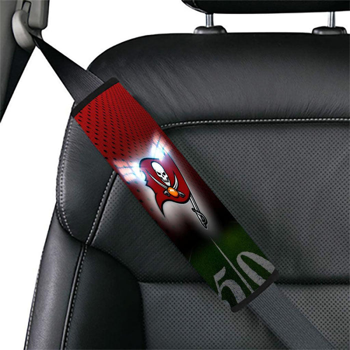 field of skull team buccaneers football Car seat belt cover - Grovycase