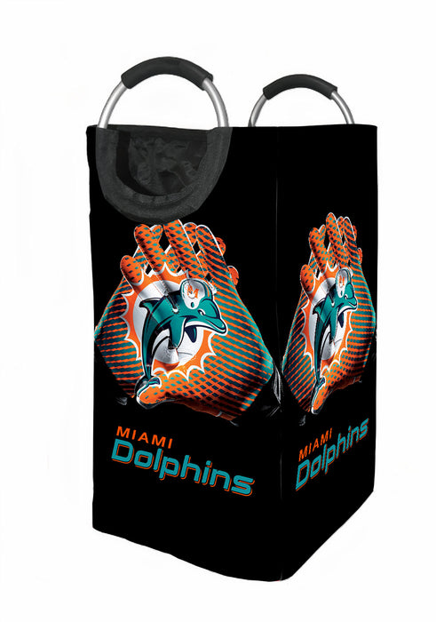 miami dolphins nfl logo 2 Laundry Hamper | Laundry Basket