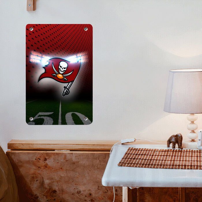 field of skull team buccaneers football Poster Metal print wall art