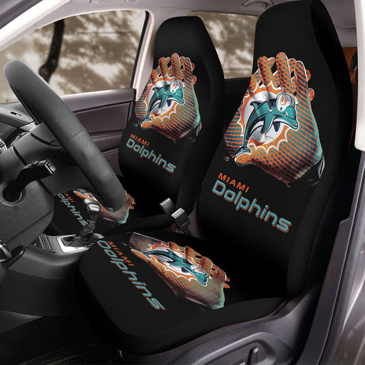 miami dolphins nfl logo 2 Car Seat Covers