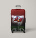 field of skull team buccaneers football Luggage Covers | Suitcase