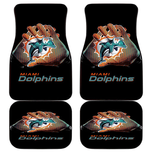 miami dolphins nfl logo 2 Car floor mats Universal fit