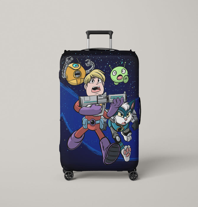 final space animated series Luggage Covers | Suitcase