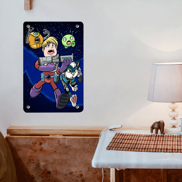 final space animated series Poster Metal print wall art