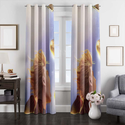 fight captain marvel window curtains