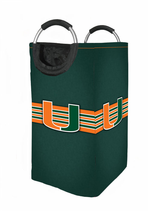 miami hurricanes new logo 2 Laundry Hamper | Laundry Basket