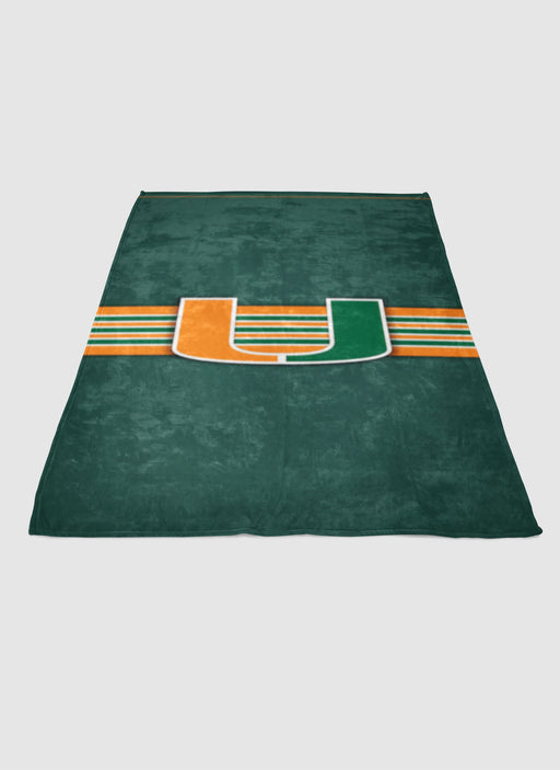 Miami hurricanes New Logo 2 soft fleece blanket