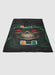 MIAMI HURRICANES SKULL LOGO soft fleece blanket