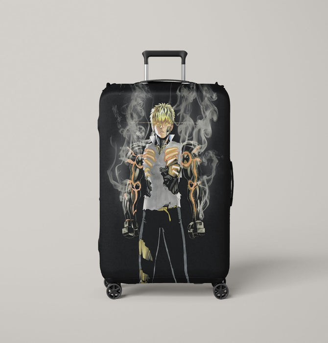 fog genos get mad one punch man Luggage Covers | Suitcase