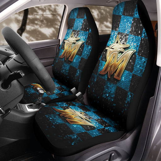 Miami Marlins new logo Car Seat Covers