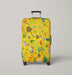 fauna and flora realistic texture Luggage Cover | suitcase