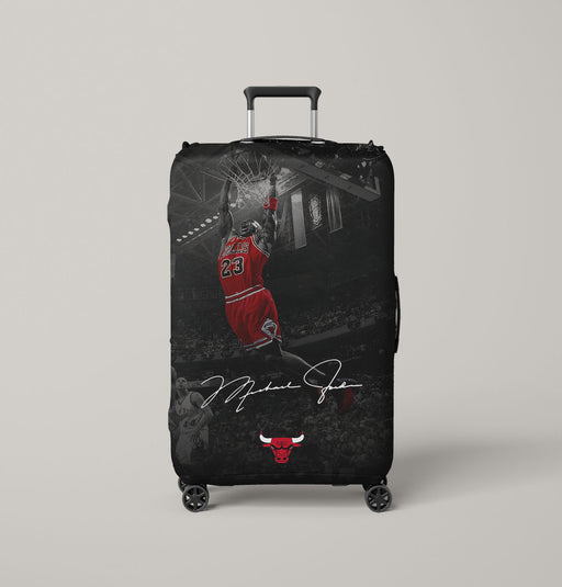 michael jordan dunk signature 1 Luggage Cover | suitcase