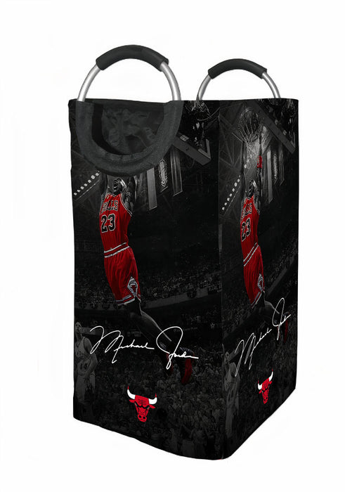 michael jordan dunk signature 1 Laundry Hamper | Laundry Basket