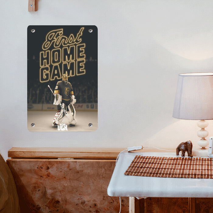 First Home Game Poster Metal print wall art