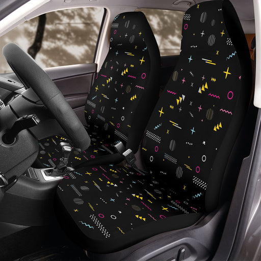 favourite shapes minimalist colorful Car Seat Covers