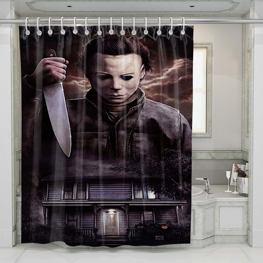 michael myers halloween 1 shower curtains