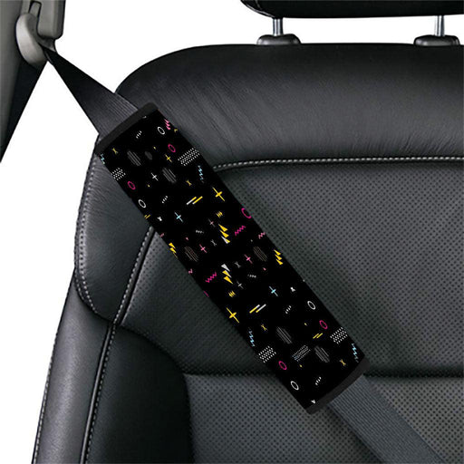 favourite shapes minimalist colorful Car seat belt cover