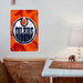 flag of orange edmonton oilers Poster Metal print wall art