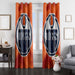 flag of orange edmonton oilers window Curtain