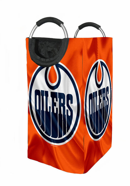 flag of orange edmonton oilers Laundry Hamper | Laundry Basket