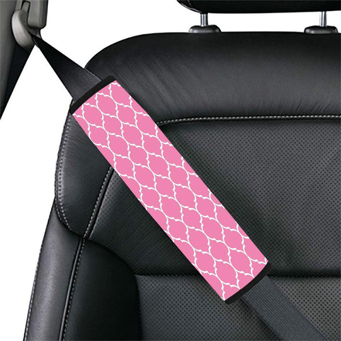 feminist ornament pink color Car seat belt cover