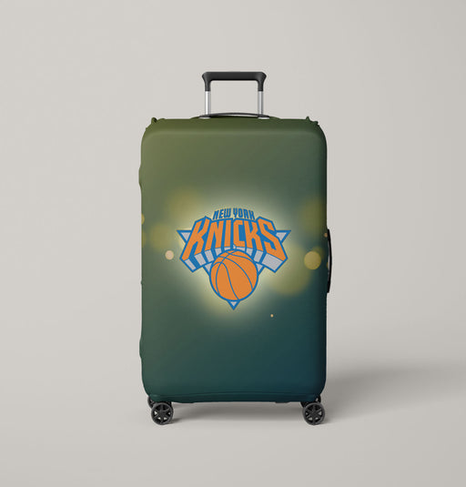 flare new york knicks green Luggage Covers | Suitcase