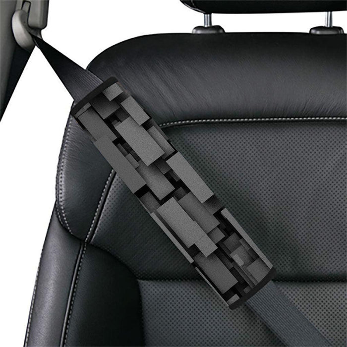 film grain minimalist square Car seat belt cover