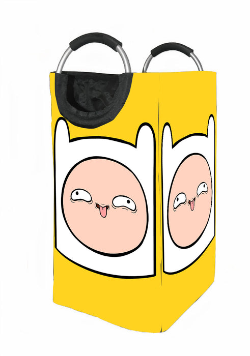 finn face adventure time Laundry Hamper | Laundry Basket