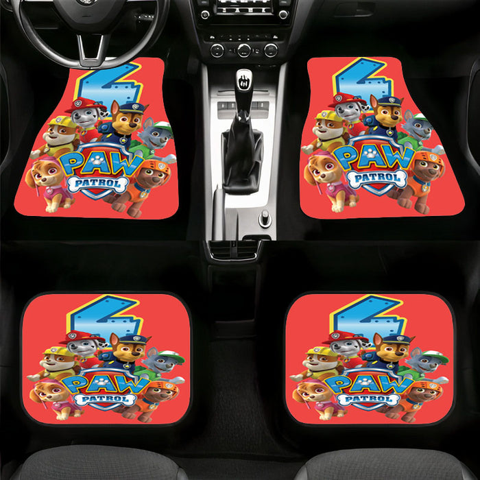 fourth season paw patrol and the dogs Car floor mats Universal fit