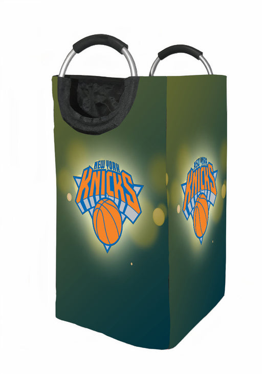 flare new york knicks green Laundry Hamper | Laundry Basket