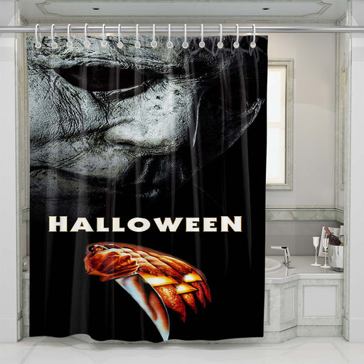 michael myers halloween horror shower curtains