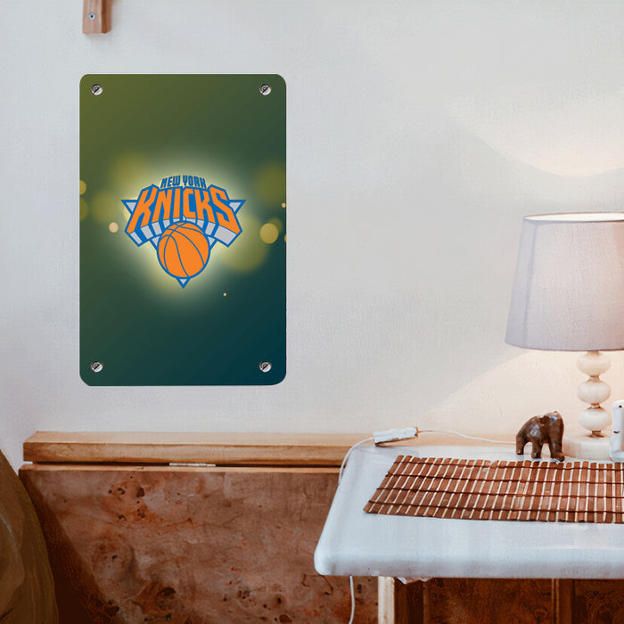 flare new york knicks green Poster Metal print wall art