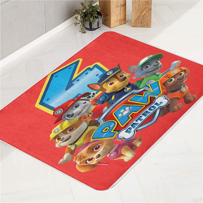 fourth season paw patrol and the dogs bath rugs