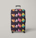 fire flareon pikachu and friends Luggage Cover | suitcase