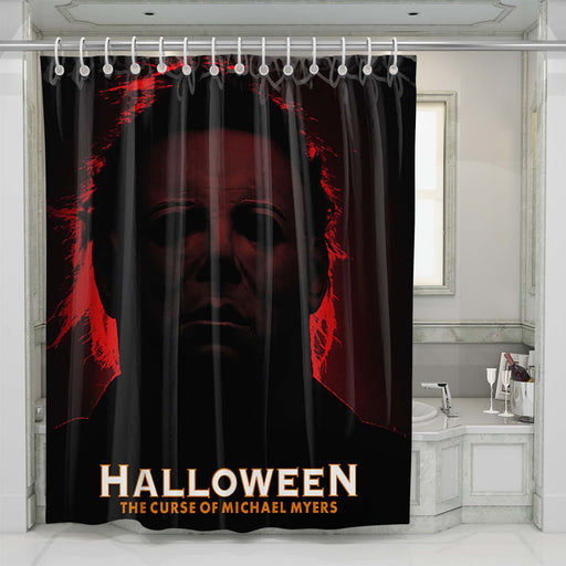 michael myers halloween movie shower curtains