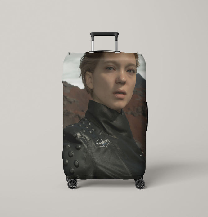 fragile awesome graphic death stranding Luggage Covers | Suitcase