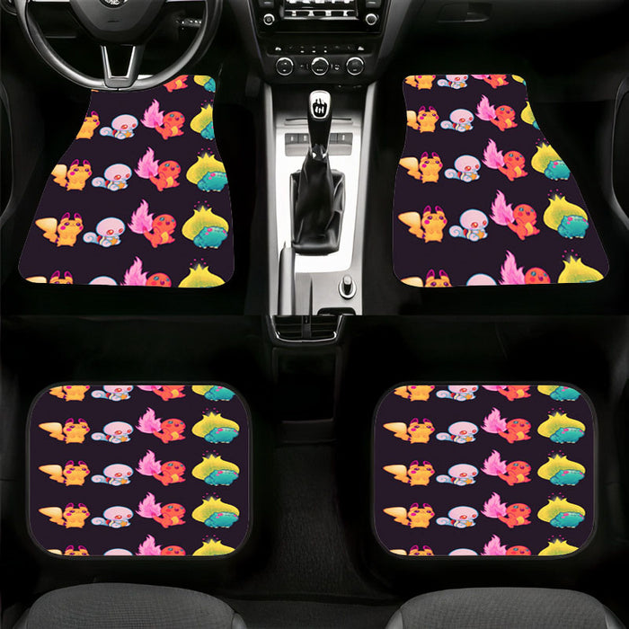 fire flareon pikachu and friends Car floor mats Universal fit