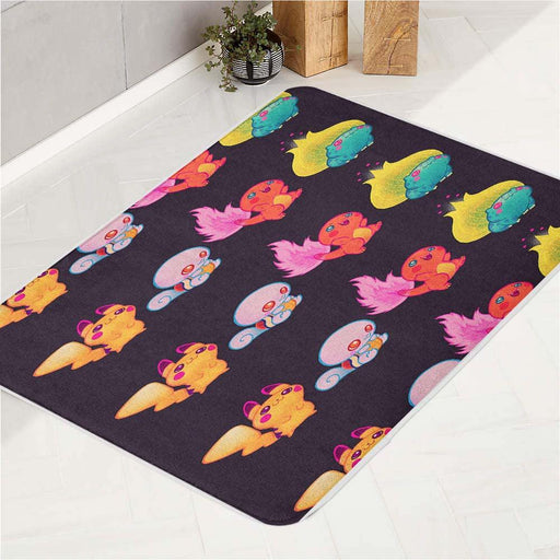 fire flareon pikachu and friends bath rugs