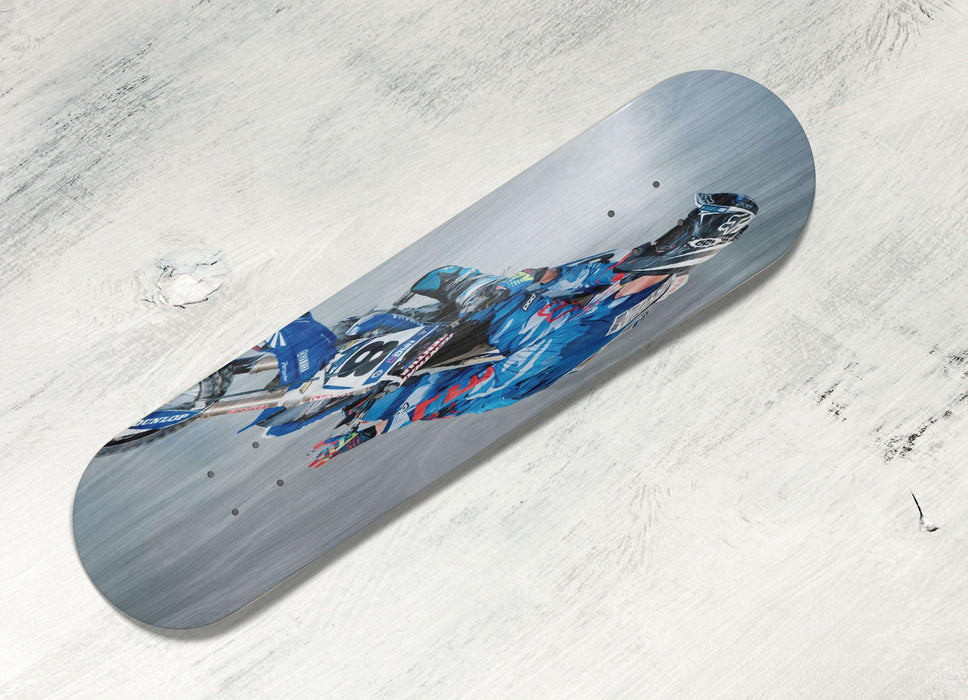 fly higher for motocross blue Skateboard decks