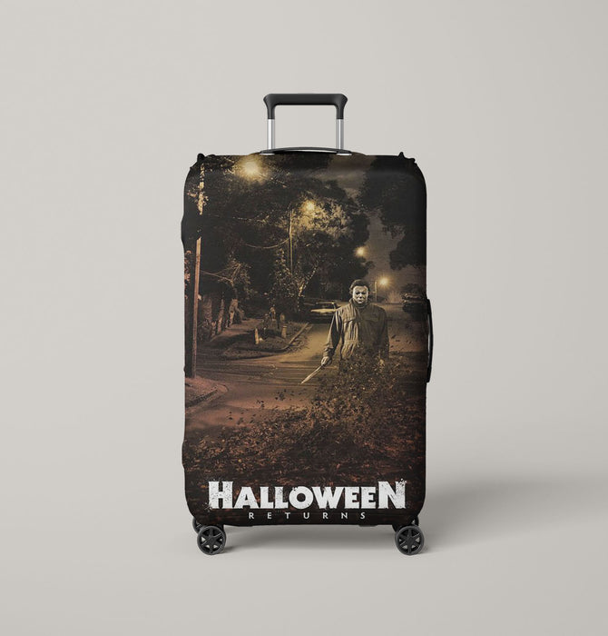 michael myers halloween returns Luggage Cover | suitcase