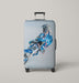 fly higher for motocross blue Luggage Covers | Suitcase