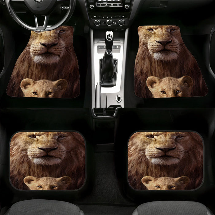 frame mufasa and simba the lion king Car floor mats Universal fit