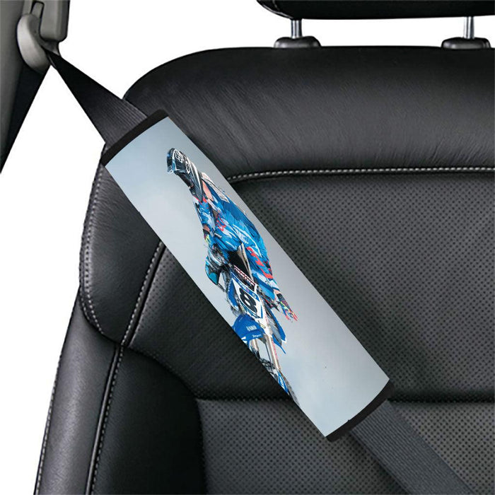 fly higher for motocross blue Car seat belt cover - Grovycase