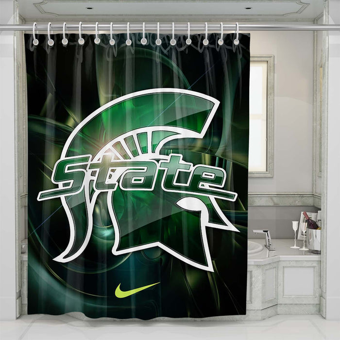 michigan state nike shower curtains