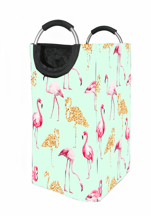 flamingo pink aesthetic vaporwave Laundry Hamper | Laundry Basket