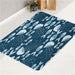 fish and jellyfish dark theme bath rugs